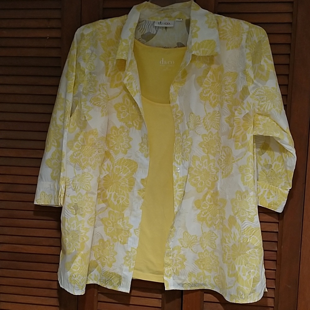 Denim & Co blouse and tank